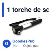 1 torche de secours LED COB, coupe-ceinture, marteau de sécurité | Flint - Miniature 8