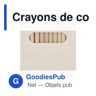 Crayons de couleur personnalisables boîte brique de lait recyclé avec logo - Lot de 12 - Miniature 2