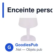 Enceinte personnalisable Table Tunes Mini en ABS blanc avec logo - Miniature 2