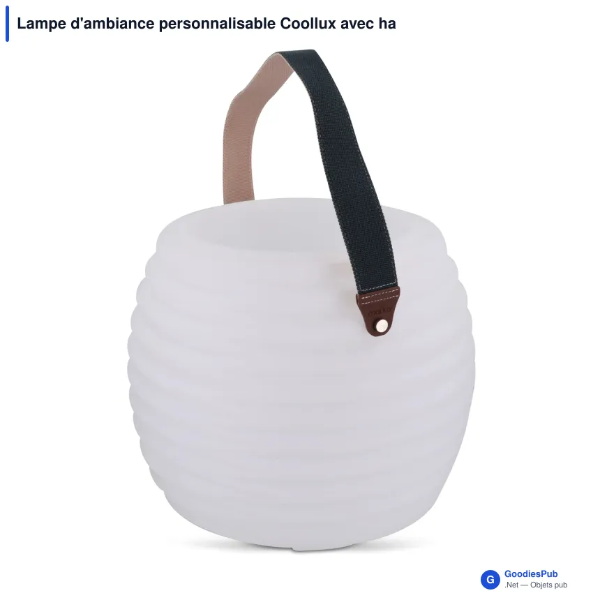 Lampe d'ambiance personnalisable Coollux avec haut-parleur sans fil et logo - Image 2