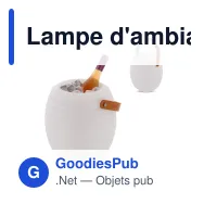 Lampe d'ambiance personnalisable Coollux Mini avec haut-parleur sans fil et logo - Miniature 1
