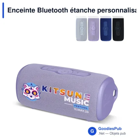 Enceinte Bluetooth étanche personnalisable avec logo - Fresh 'n Rebel Bold M2