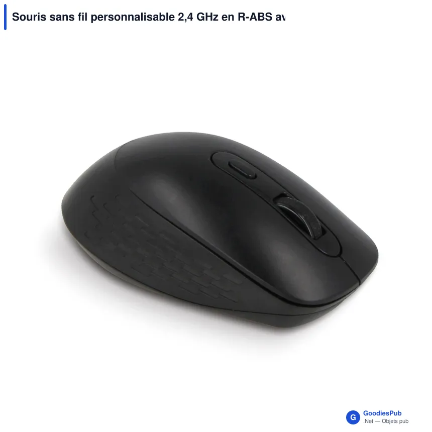 Souris sans fil personnalisable 2,4 GHz en R-ABS avec logo - Wireless - Image 2
