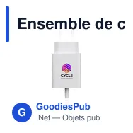 Ensemble de charge 2-en-1 personnalisable avec logo - Miniature 2