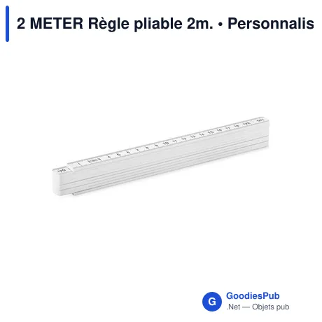 2 METER Règle pliable 2m.
