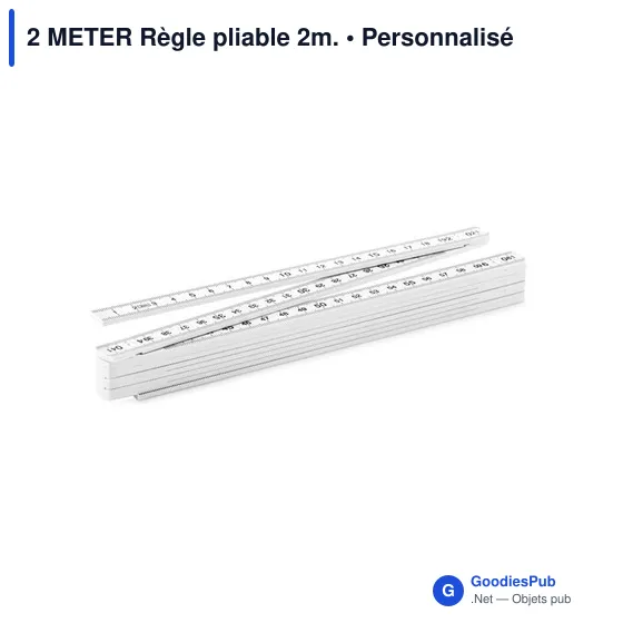 2 METER Règle pliable 2m. - Image 2