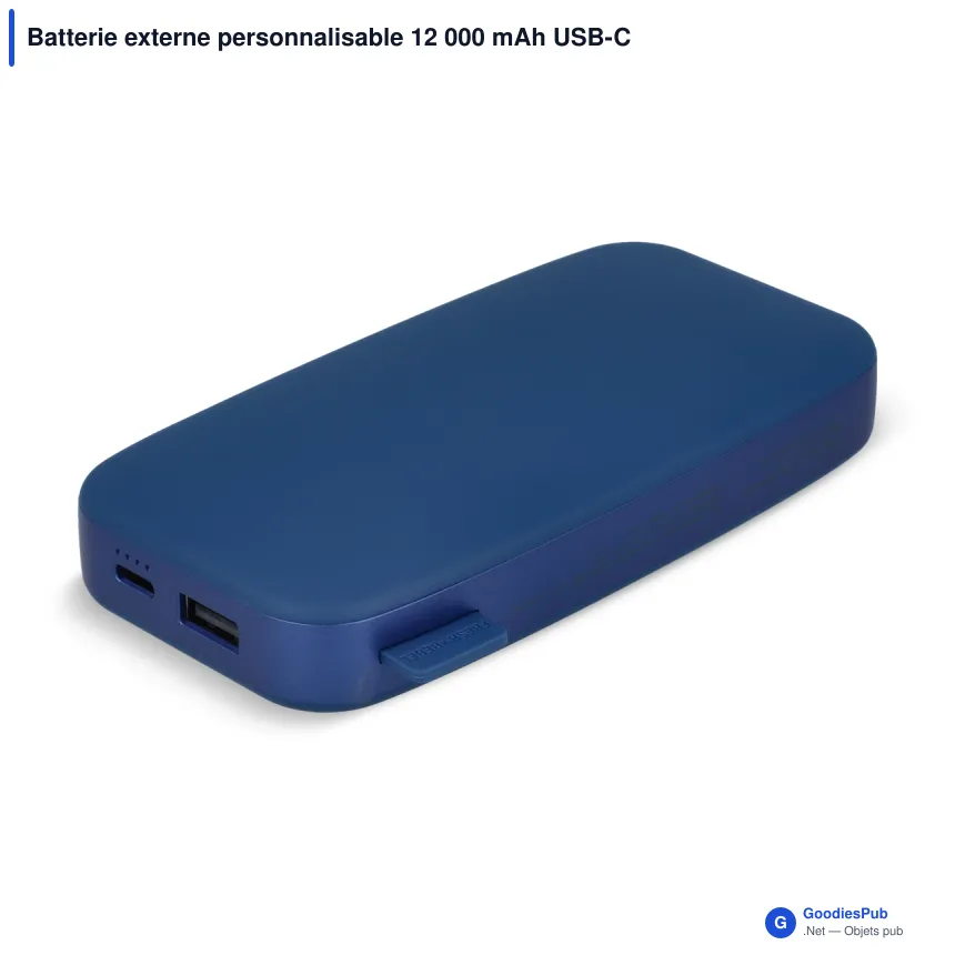 Batterie externe personnalisable 12 000 mAh USB-C 20 W avec logo - Fresh 'n Rebel - Image 7