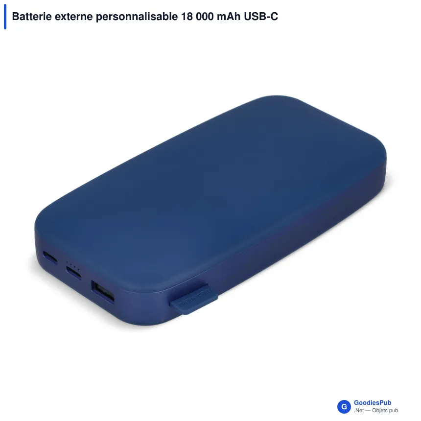 Batterie externe personnalisable 18 000 mAh USB-C 20 W avec logo - Fresh 'n Rebel - Image 6