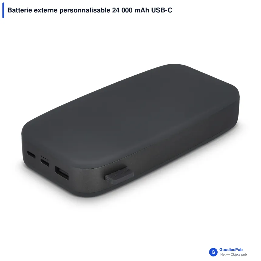 Batterie externe personnalisable 24 000 mAh USB-C PD avec logo - Fresh 'n Rebel - Image 6