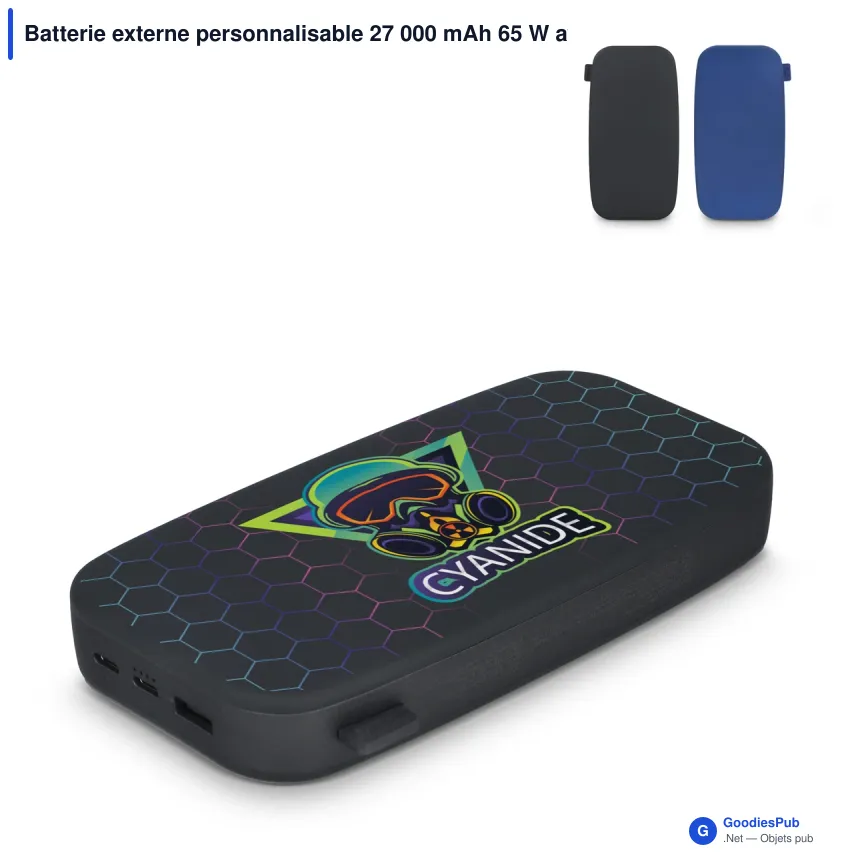 Batterie externe personnalisable 27 000 mAh 65 W avec logo - Fresh 'n Rebel - Image 1