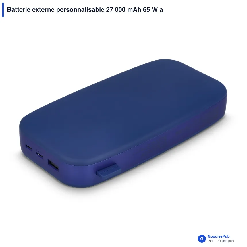 Batterie externe personnalisable 27 000 mAh 65 W avec logo - Fresh 'n Rebel - Image 2
