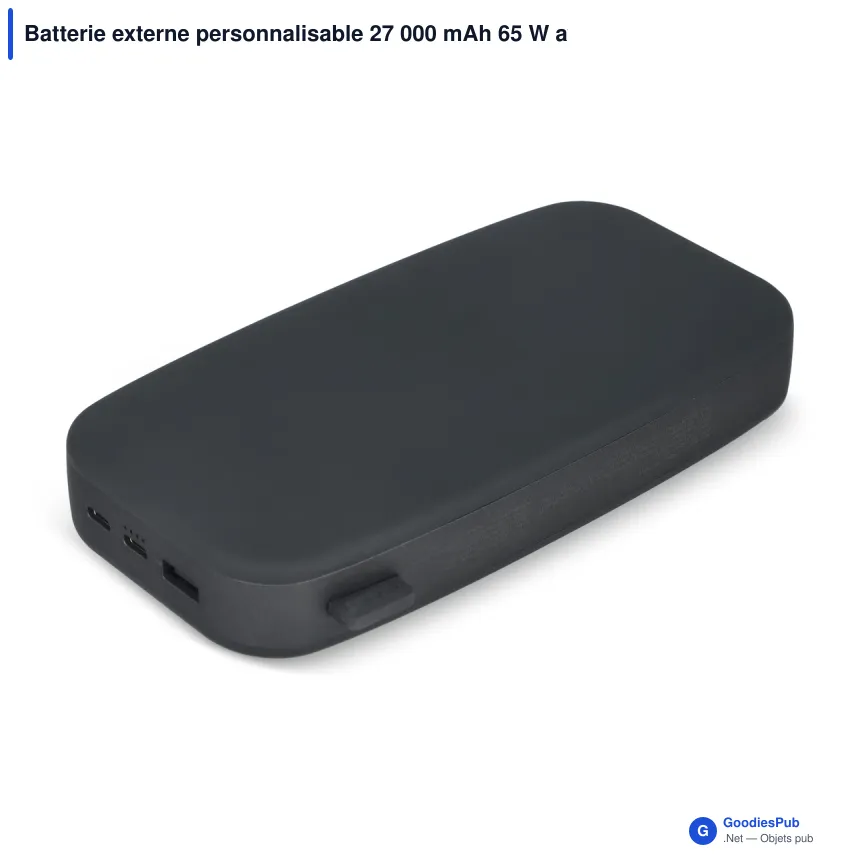 Batterie externe personnalisable 27 000 mAh 65 W avec logo - Fresh 'n Rebel - Image 3