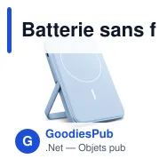 Batterie sans fil personnalisable 5000 mAh compatible MagSafe avec logo - Fresh 'n Rebel - Miniature 3