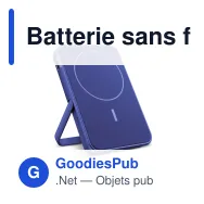 Batterie sans fil personnalisable 5000 mAh compatible MagSafe avec logo - Fresh 'n Rebel - Miniature 4