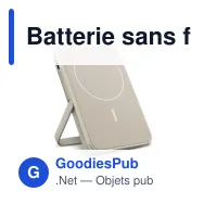 Batterie sans fil personnalisable 5000 mAh compatible MagSafe avec logo - Fresh 'n Rebel - Miniature 6