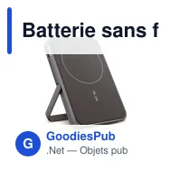 Batterie sans fil personnalisable 5000 mAh compatible MagSafe avec logo - Fresh 'n Rebel - Miniature 7