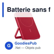 Batterie sans fil personnalisable 5000 mAh compatible MagSafe avec logo - Fresh 'n Rebel - Miniature 8
