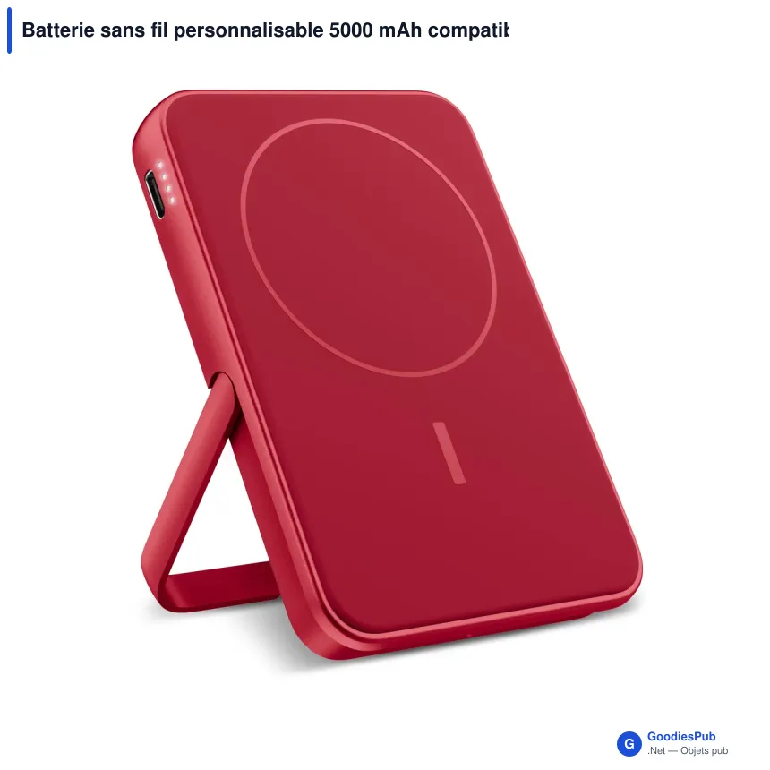 Batterie sans fil personnalisable 5000 mAh compatible MagSafe avec logo - Fresh 'n Rebel - Image 8
