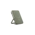 Variante Dried Green - Batterie sans fil personnalisable 5000 mAh compatible MagSafe avec logo - Fresh 'n Rebel