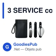 3 SERVICE couverts de camping - Miniature 1