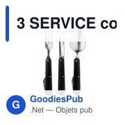 3 SERVICE couverts de camping - Miniature 3