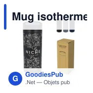 Mug isotherme personnalisable en inox 400 ml avec logo - 360 Shine - Miniature 1