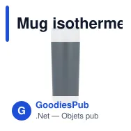 Mug isotherme personnalisable en inox 400 ml avec logo - 360 Shine - Miniature 2