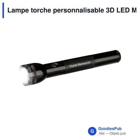 Lampe torche personnalisable 3D LED Maglite® USA avec logo