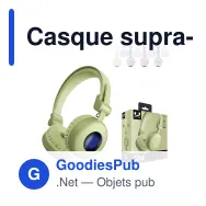 Casque supra-auriculaire sans fil personnalisable avec logo - Fresh 'n Rebel Code Core - Miniature 1