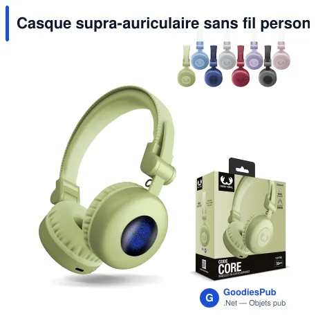 Casque supra-auriculaire sans fil personnalisable avec logo - Fresh 'n Rebel Code Core
