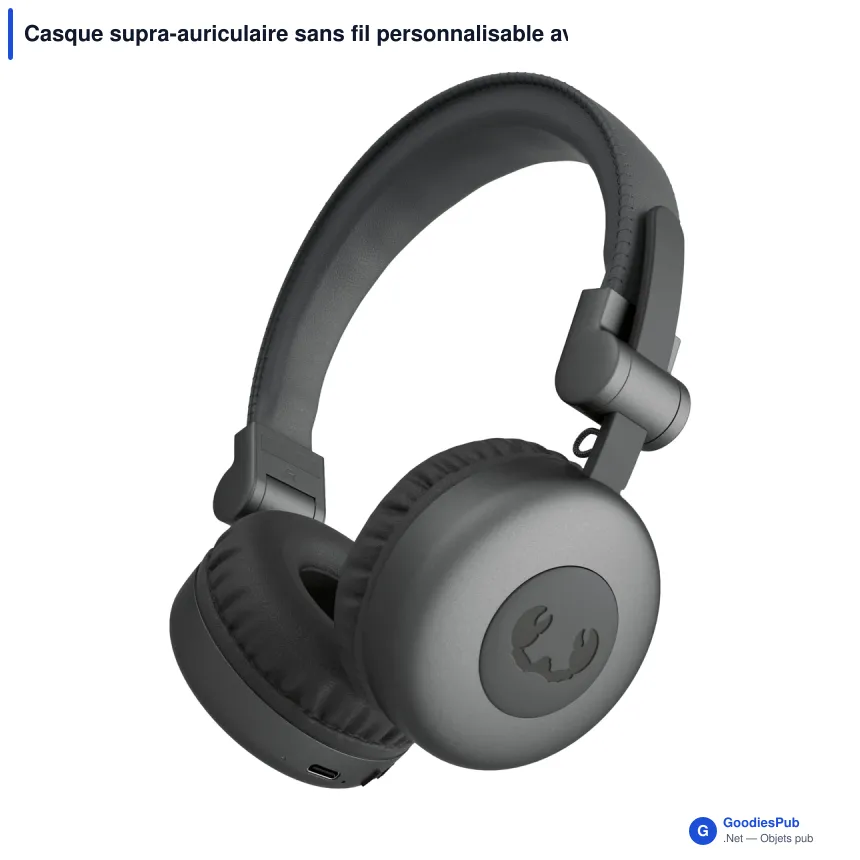 Casque supra-auriculaire sans fil personnalisable avec logo - Fresh 'n Rebel Code Core - Image 2
