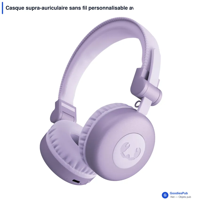 Casque supra-auriculaire sans fil personnalisable avec logo - Fresh 'n Rebel Code Core - Image 7