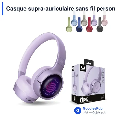 Casque supra-auriculaire sans fil personnalisable avec logo - Fresh 'n Rebel Code Fuse