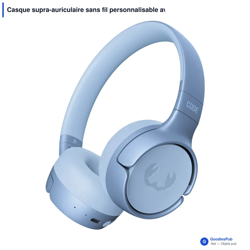 Casque supra-auriculaire sans fil personnalisable avec logo - Fresh 'n Rebel Code Fuse - Image 2