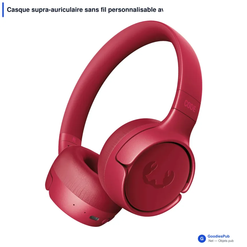 Casque supra-auriculaire sans fil personnalisable avec logo - Fresh 'n Rebel Code Fuse - Image 3