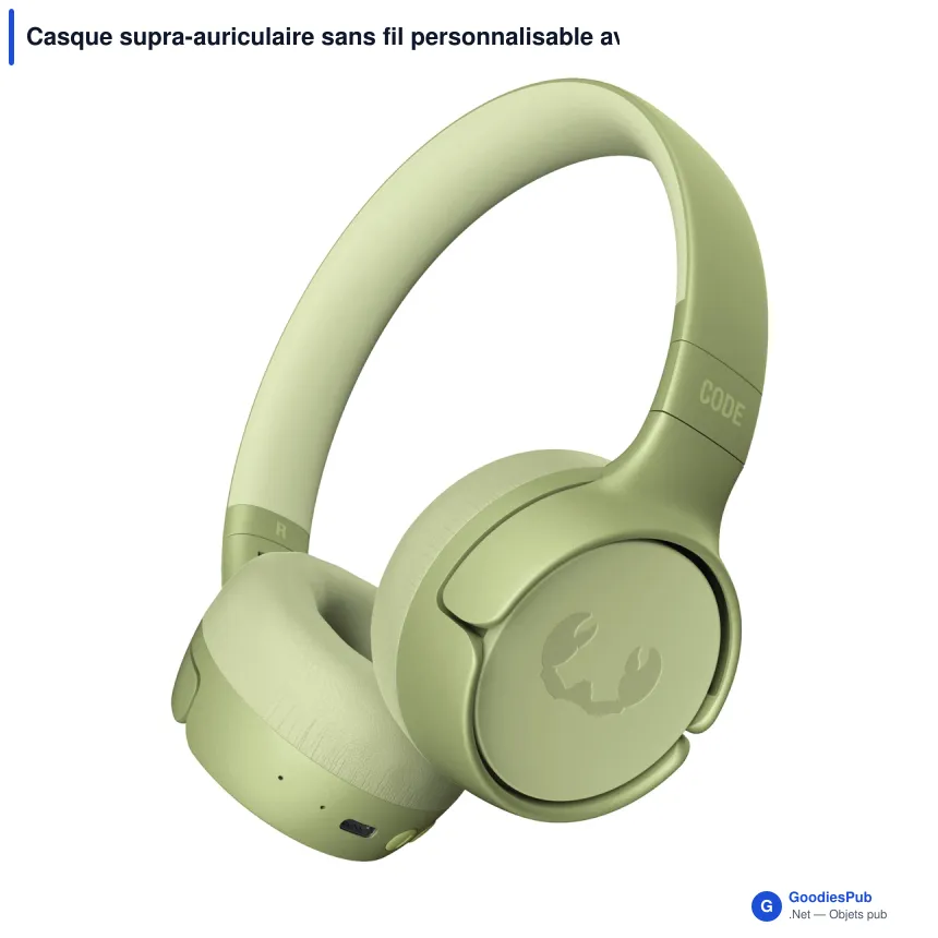 Casque supra-auriculaire sans fil personnalisable avec logo - Fresh 'n Rebel Code Fuse - Image 4