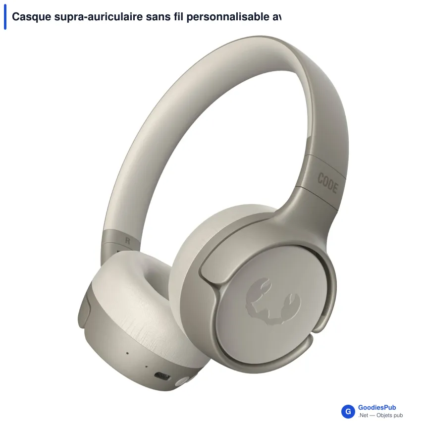 Casque supra-auriculaire sans fil personnalisable avec logo - Fresh 'n Rebel Code Fuse - Image 5