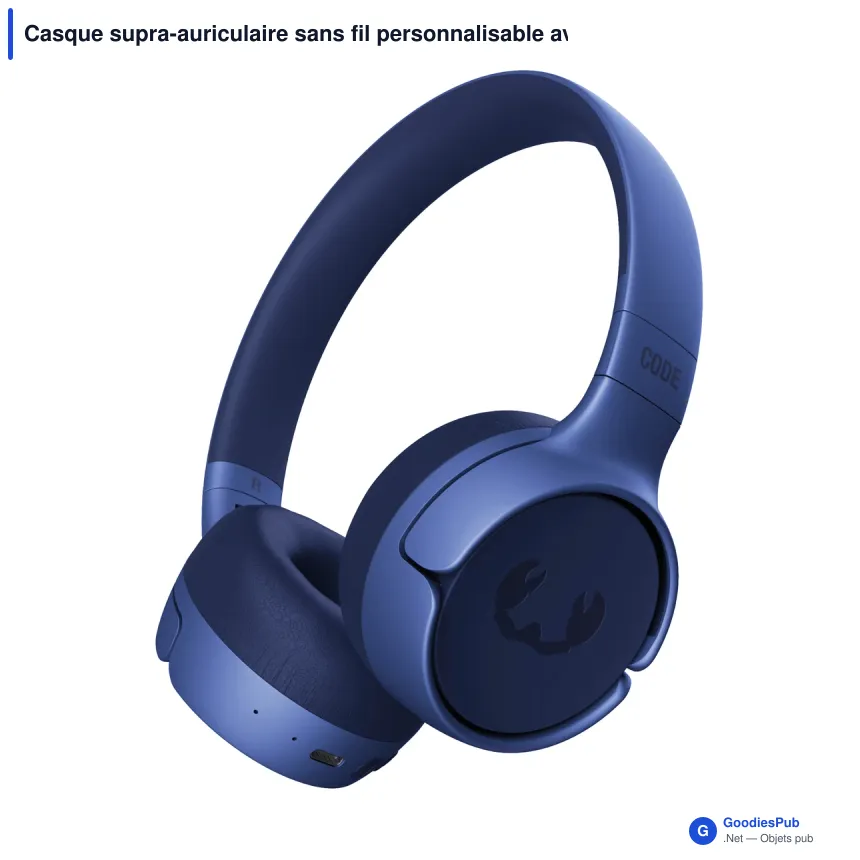 Casque supra-auriculaire sans fil personnalisable avec logo - Fresh 'n Rebel Code Fuse - Image 6