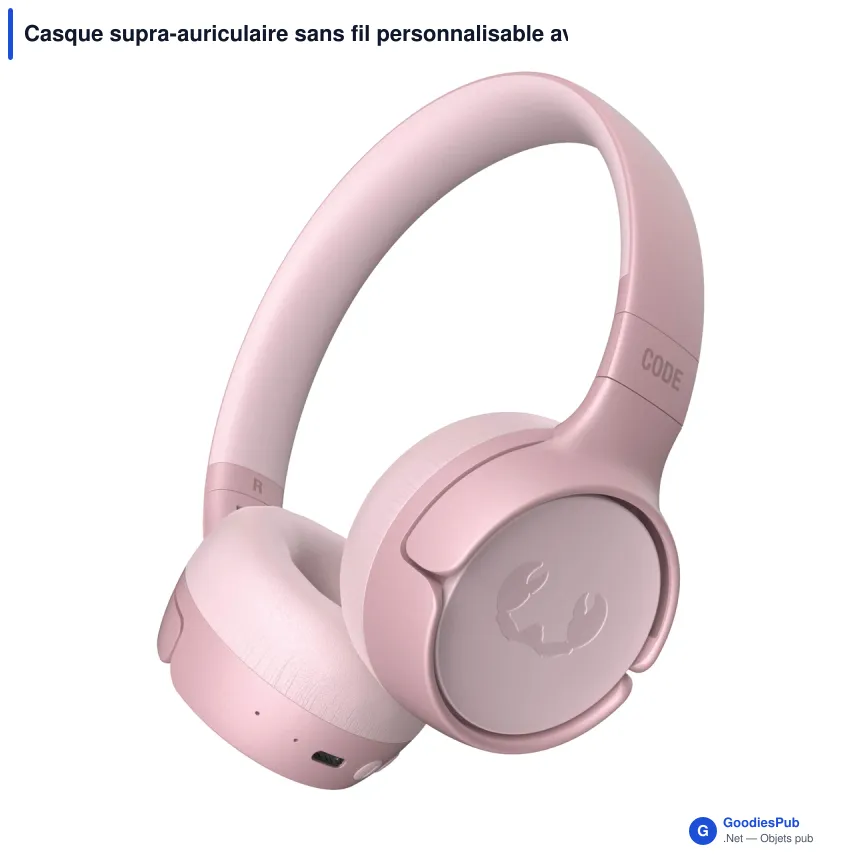 Casque supra-auriculaire sans fil personnalisable avec logo - Fresh 'n Rebel Code Fuse - Image 9