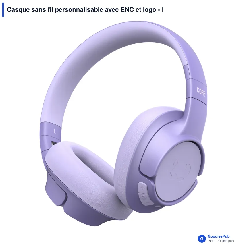 Casque sans fil personnalisable avec ENC et logo - Fresh 'n Rebel Clam Core - Image 2