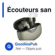 Écouteurs sans fil personnalisables ANC hybride avec logo - Fresh 'n Rebel Twins Ace - Miniature 3