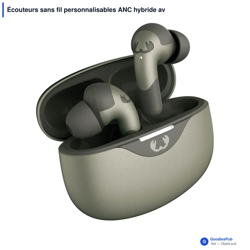 Écouteurs sans fil personnalisables ANC hybride avec logo - Fresh 'n Rebel Twins Ace - Image 3
