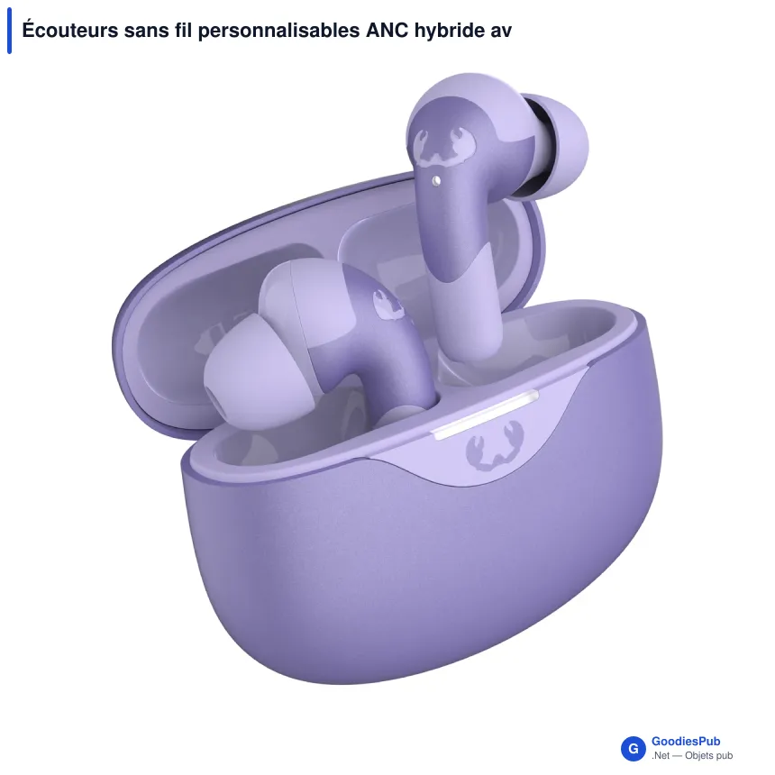 Écouteurs sans fil personnalisables ANC hybride avec logo - Fresh 'n Rebel Twins Ace - Image 5
