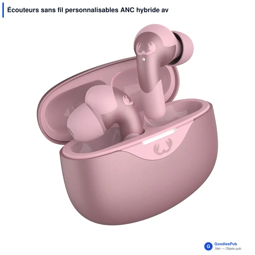 Écouteurs sans fil personnalisables ANC hybride avec logo - Fresh 'n Rebel Twins Ace - Image 6