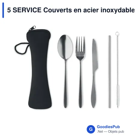5 SERVICE Couverts en acier inoxydable