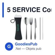 5 SERVICE Couverts en acier inoxydable - Miniature 3