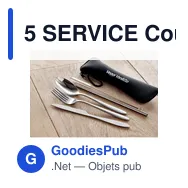 5 SERVICE Couverts en acier inoxydable - Miniature 4