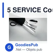 5 SERVICE Couverts en acier inoxydable - Miniature 5