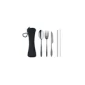 Variante noir - 5 SERVICE Couverts en acier inoxydable