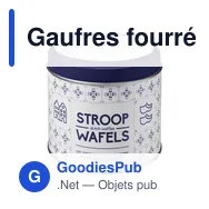 Gaufres fourrées personnalisables avec logo - 8 délicieuses gaufres William - Miniature 1